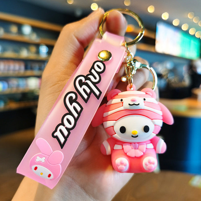 Wholesale Cartoon Doll Silicone Keychain JDC-KC-Tingm240