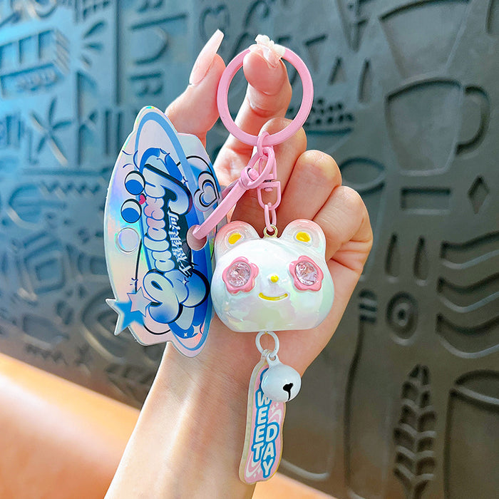 Wholesale Resin Cat Wind Chime Keychain JDC-KC-YanG043