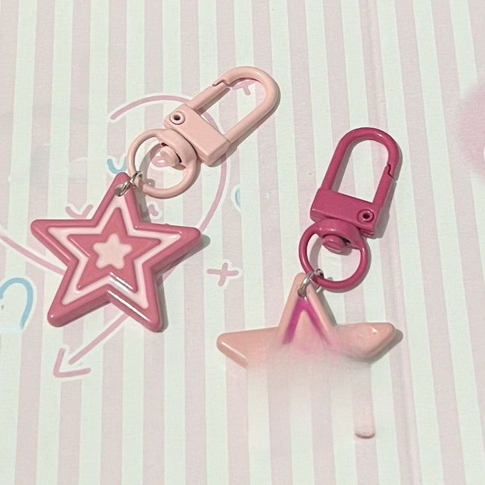 Wholesale Five-pointed star keychain star pendant