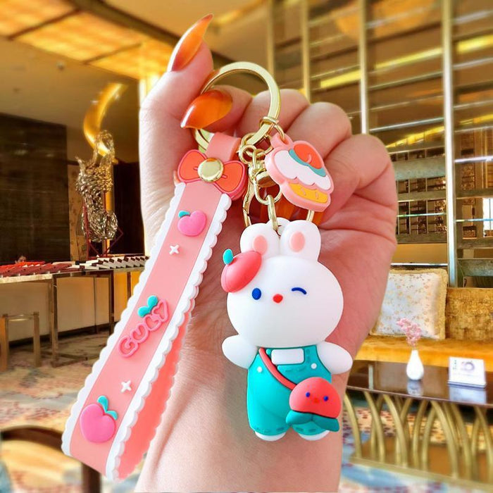 Wholesale Cartoon Silicone Doll Keychain JDC-KC-MingT185