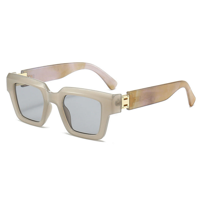 Wholesale  square sunglasses ink marbling sunglasses trendy glasses