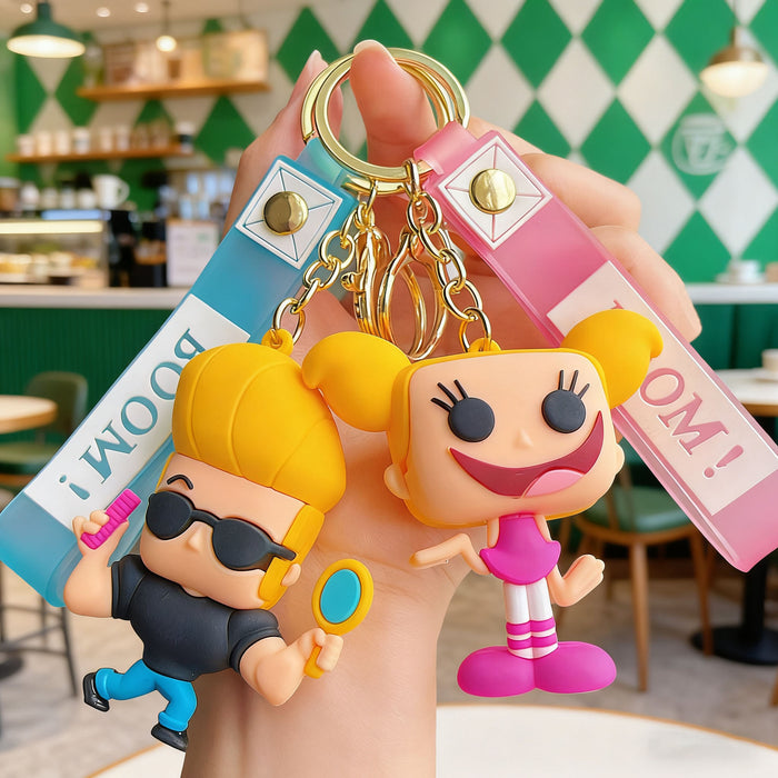 Wholesale Cartoon Silicone Little Tree Man Keychain Car Key Accessory for Gift MOQ≥2