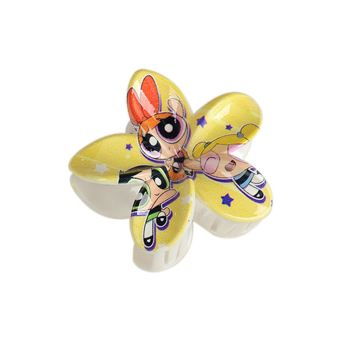 Wholesale Cartoon Frangipani Print Hair Clips