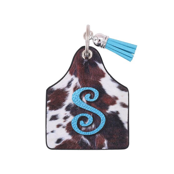 Wholesale Leather Western Style Cow Pattern Animal Keychain JDC-KC-YiTian004