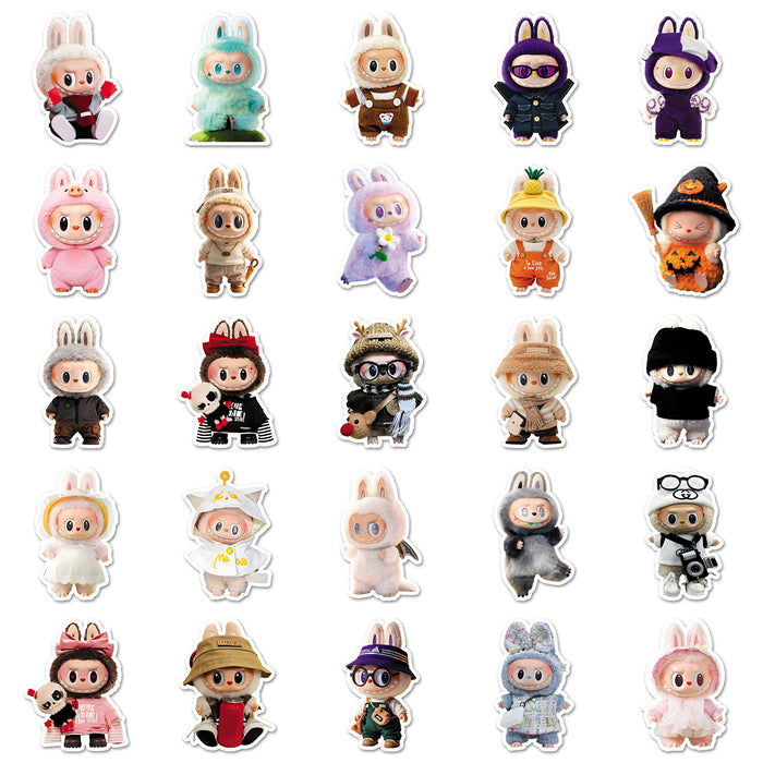 Wholesale 50pcs Doll Stickers Cartoon Cute Doodle Stickers