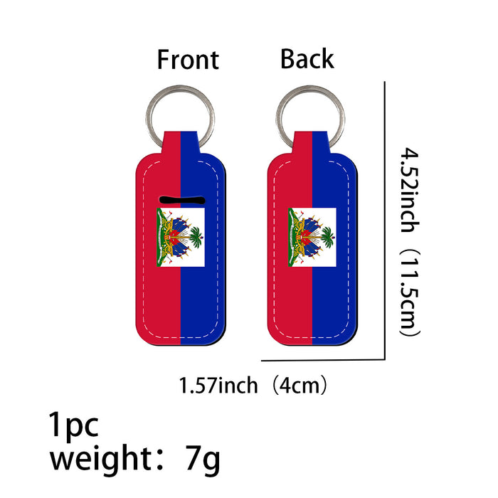 Wholesale Flag Pattern Keychains