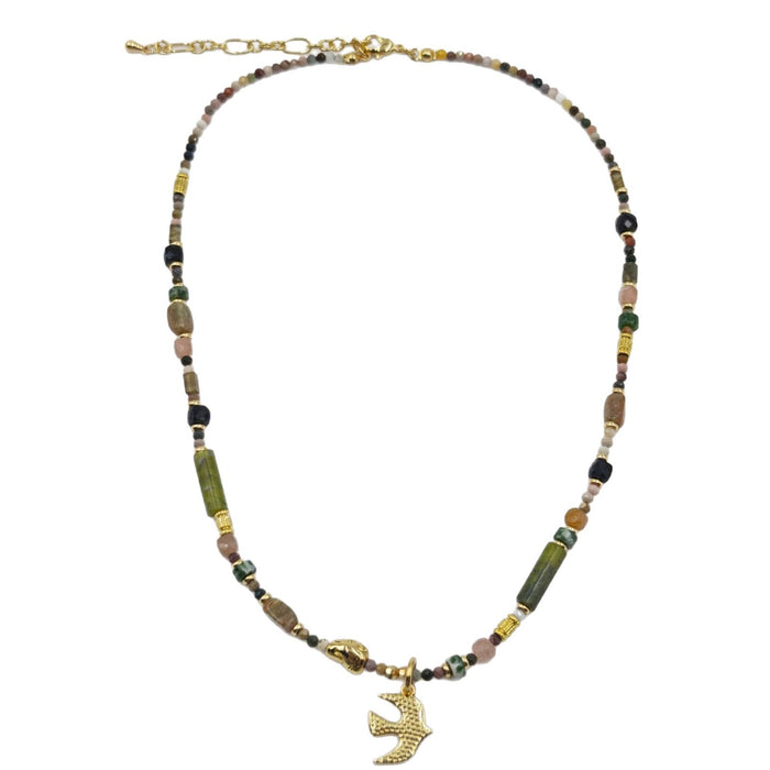 Wholesale Pendant handmade exquisite bead necklace with retro design necklace