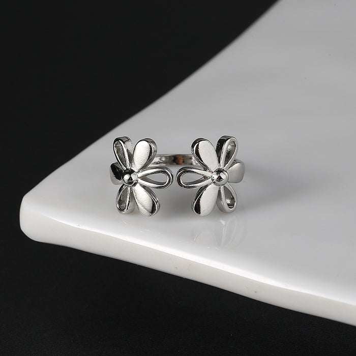 Wholesale Ring Ring Women's Flower Opening Ring Exaggerated Fashion