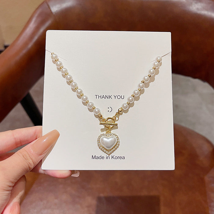 Wholesale Titanium Steel Pearl Necklace