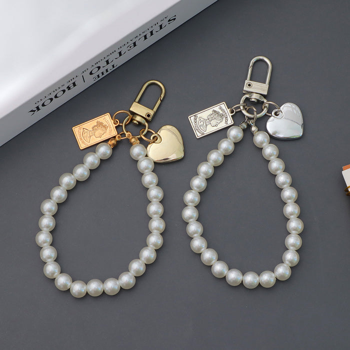 Wholesale Vintage Square Figure Love Pendant Mobile Phone Lanyard Small