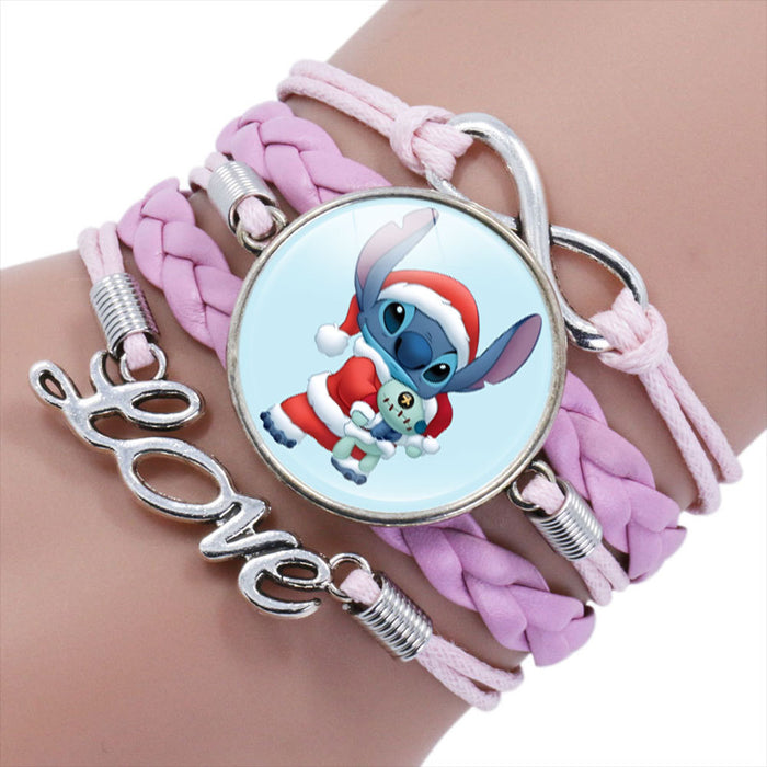 Wholesale Cartoon Braided Multi-layer Gemstone Bracelet JDC-BT-NH019