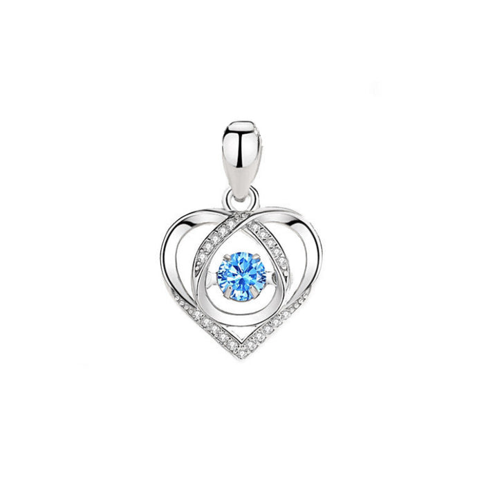 Wholesale Necklace Feminine and Smart Heart Shape Clavicle Chain Pendant