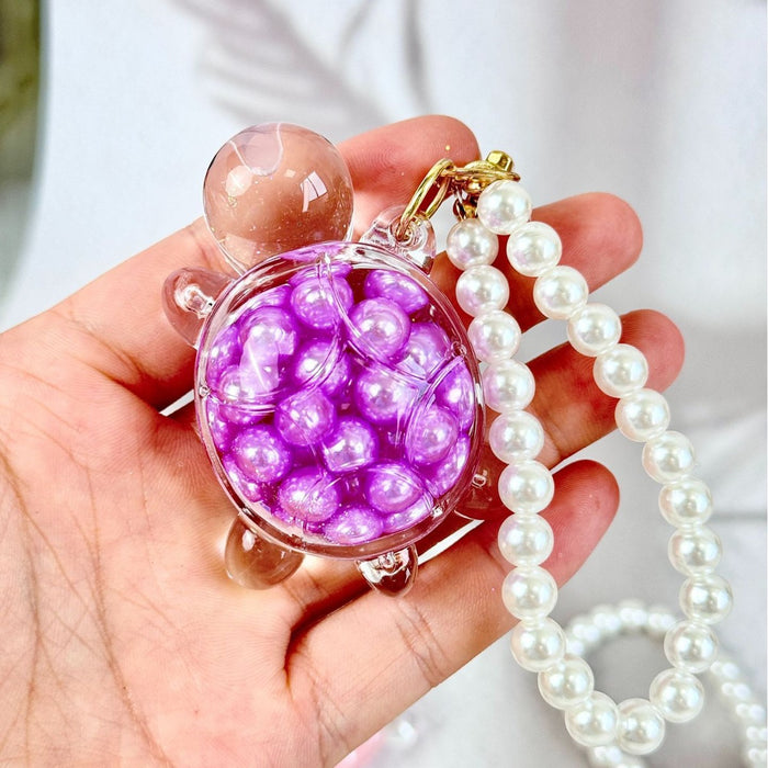Wholesale Oil-filled quicksand turtle keychain