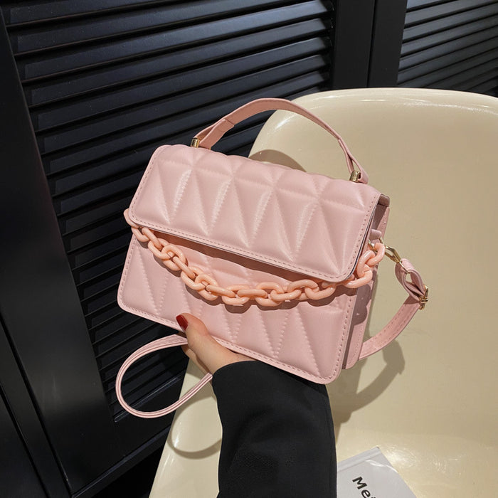 Wholesale PU Simple Diamond Crossbody Bag JDC-SD-MingShuo010