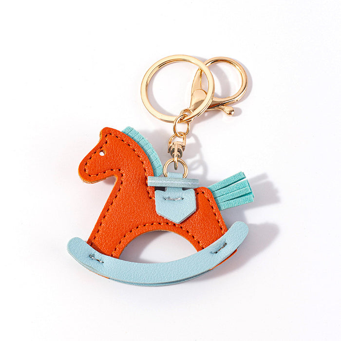 Wholesale Leather Pony Decorative Keychain JDC-KC-QianC002