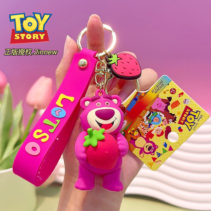 Wholesale Cute Cartoon Three-dimensional PVC Keychain JDC-KC-NiuG003