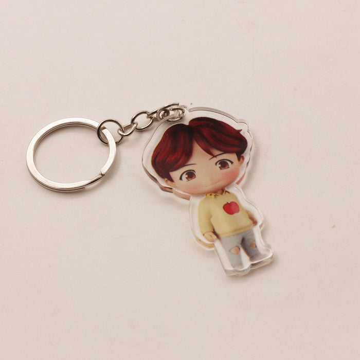 Wholesale Cartoon Frosted Acrylic Keychain JDC-KC-HanTian006