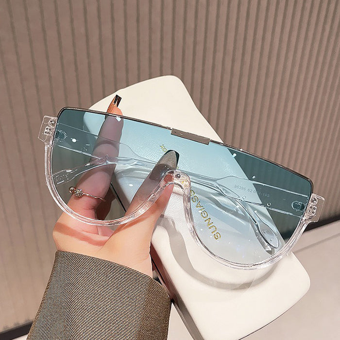 Wholesale Fashionable large frame connected sunglasses street photography sunglasses trendy sunglasses