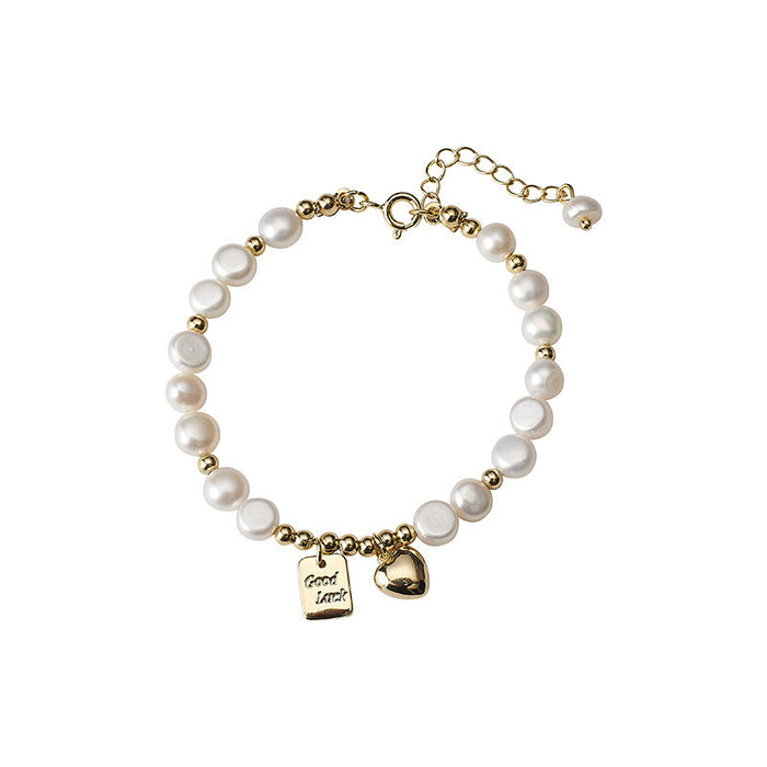 Wholesale Irregular pearl bracelet, new light luxury niche bracelet, jewelry necklace, lucky set