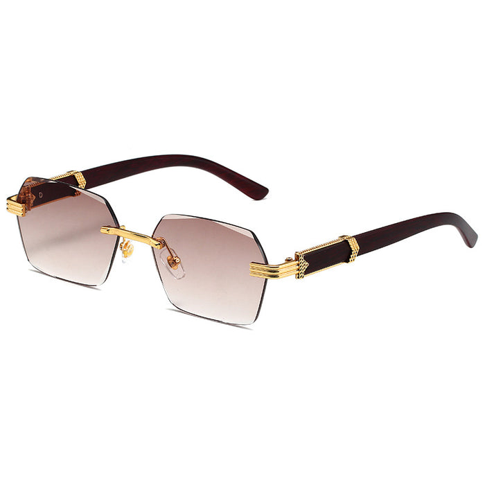 Wholesale Rimless Women's PC Sunglasses JDC-SG-HongR014