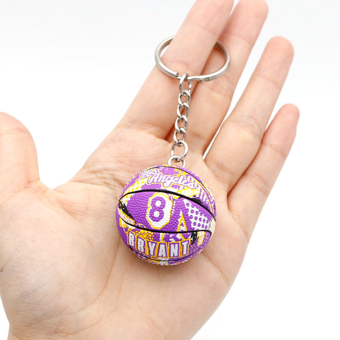 Wholesale PVC Letter Basketball Keychain JDC-KC-QLPing007