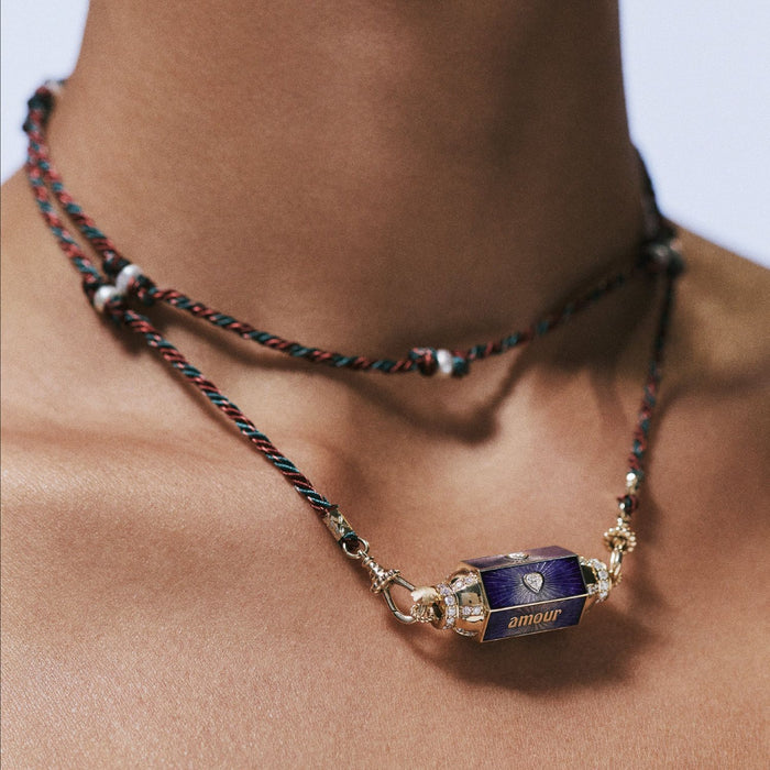 Wholesale Valentine' s Day Colorful Tarot Necklace Women' s Niche Star Eyes Gold-Plated Color-Preserving Pendant