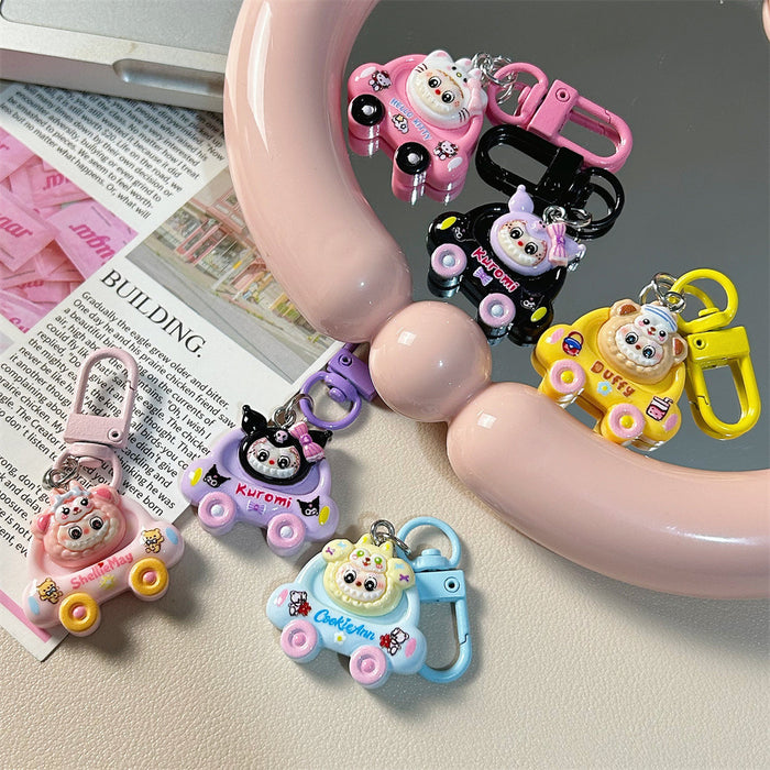 Wholesale Cute cartoon character-shaped colorful keychains