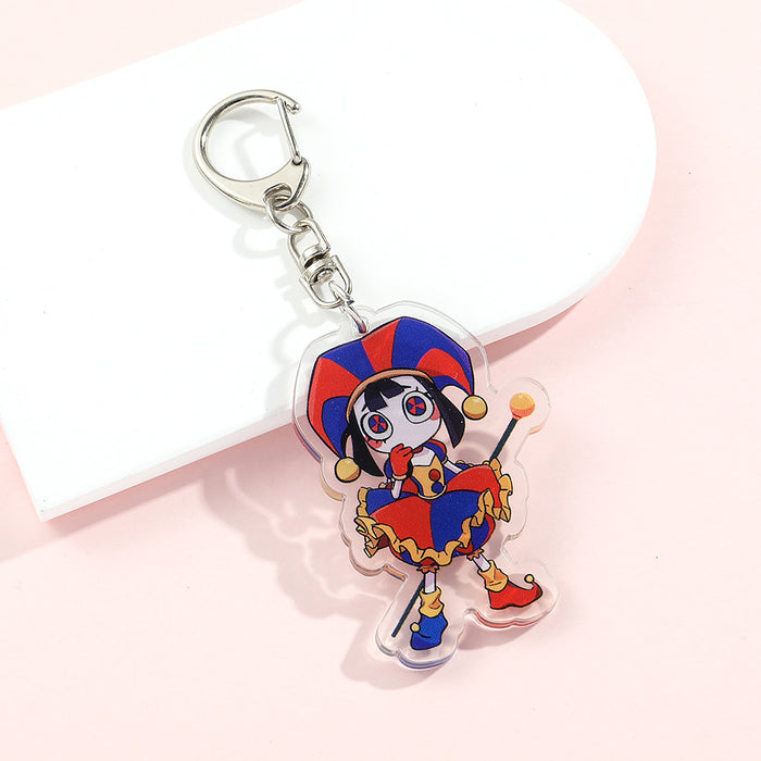 Wholesale Silicone Cartoon Doll Keychain JDC-KC-QiChao066