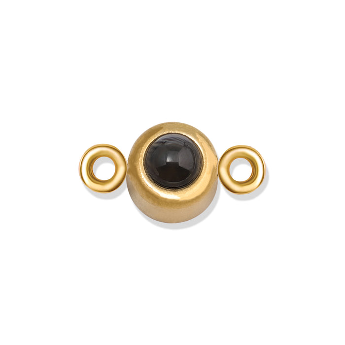 Wholesale Golden silver double pendant projection stone pendant