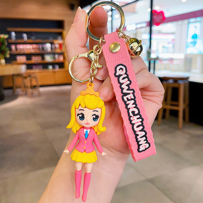 Wholesale Cartoon Cute Student Outfit Princess Keychain JDC-KC-LeZi011