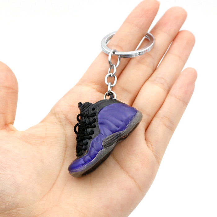 Wholesale 3D Stereoscopic Basketball Shoes PVC Keychains JDC-KC-QLPing019