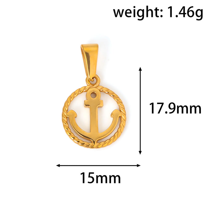 Wholesale 6pcs/set Love Angel Bear Stainless Steel Plated 24K  Pendant Accessories