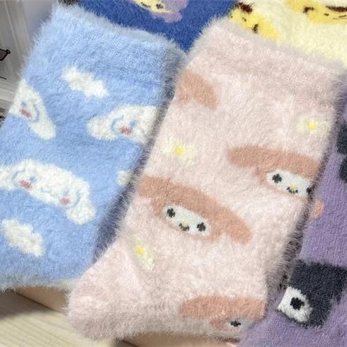 Wholesale Mink Velvet  Warm Thick Sleeping Socks