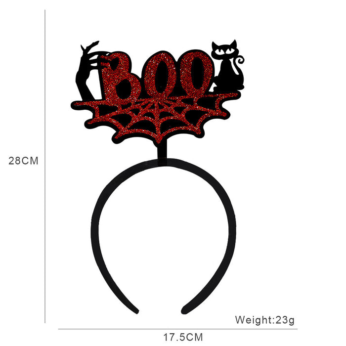 Wholesale Headband With  Bat And Pumpkin Decor Chic Party Prop Hair Accessory