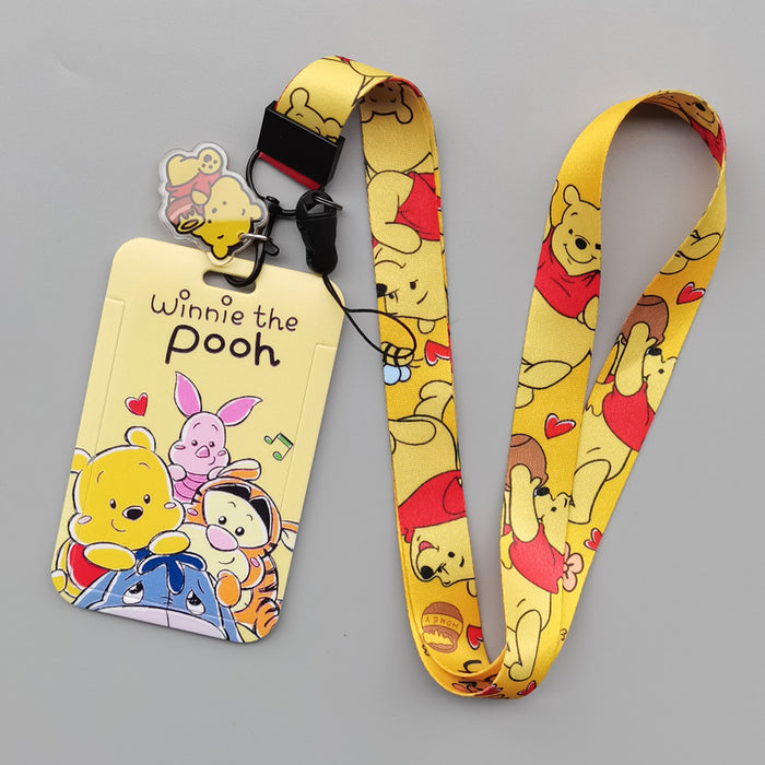Wholesale Cartoon Anime Card Holder With Hard Case And Polyester Lanyard Chic Student ID Badge Trendy Gift