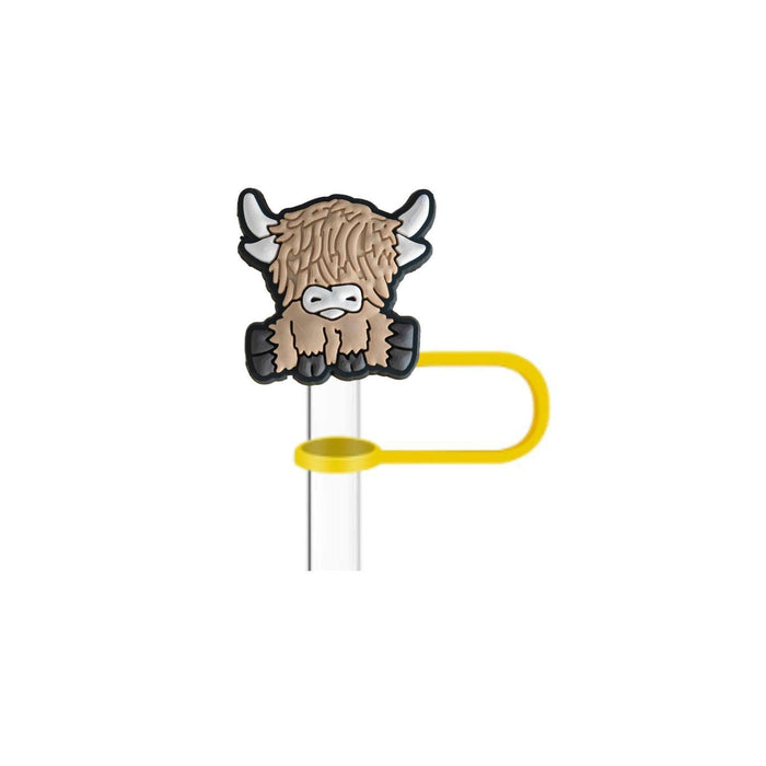 Wholesale 10mm PVC Sheep Series Cartoon Straw Cover JDC-SCR-XJF005