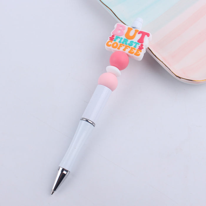 Wholesale Cartoon Silicone Beaded Pen JDC-PN-GuangTian002