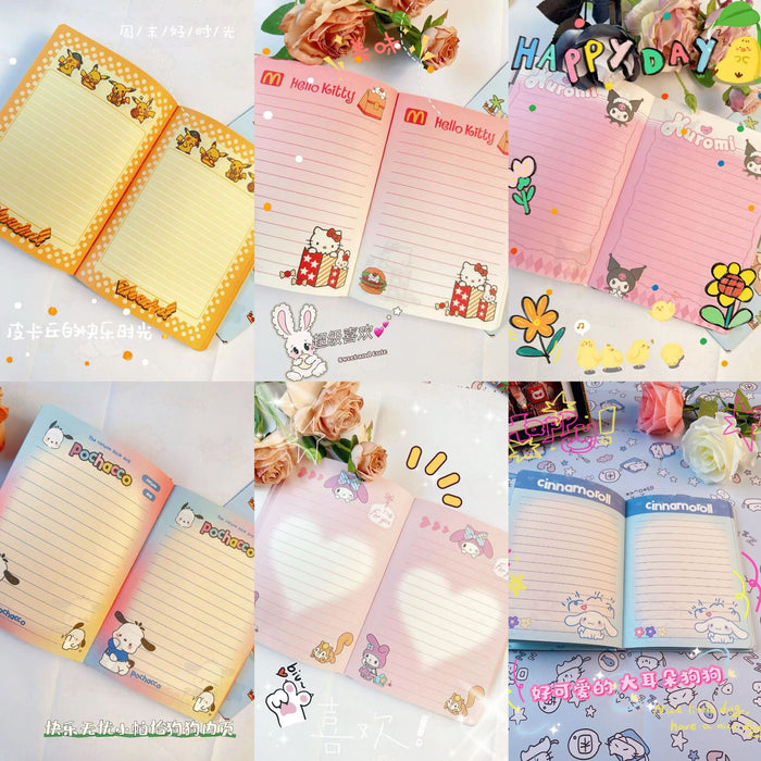 Wholesale 5pcs Coloring Page Hard Shell  Notebook Office Notepad Cartoon Hand Ledger Student Diary