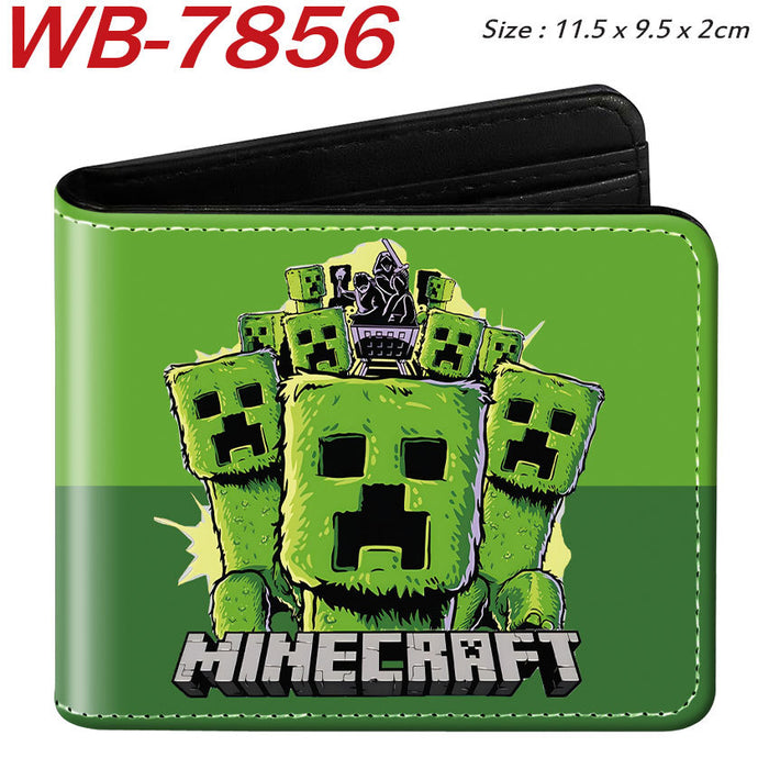Wholesale PU Leather Large Capacity Short Folding Wallet HD Anime Print Coin Purse For Students Trendy Gift