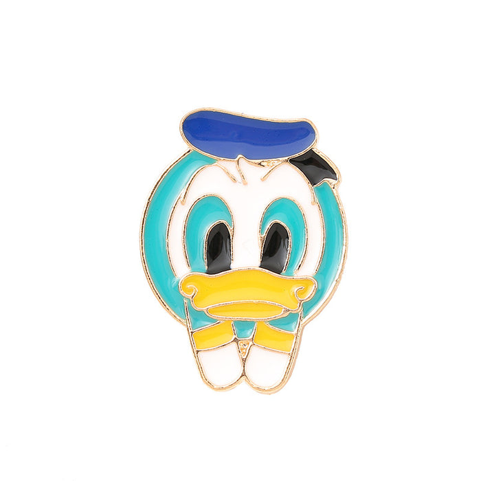 Wholesale Electroplated Metal Cartoon Brooch Pin Fashion Accessory For Bags Clothing Gift