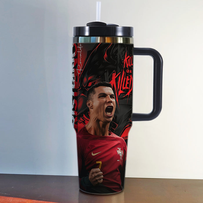 Wholesale Tumbler Stainless Steel Insulated Mug,  40oz Large Capacity,  Football Style