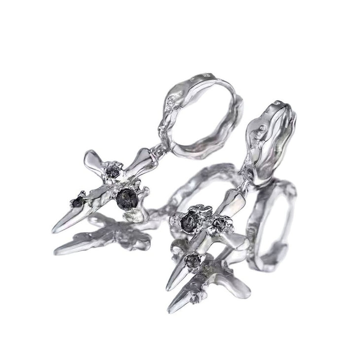 Wholesale cross earring sweet cool earbuckle earrings