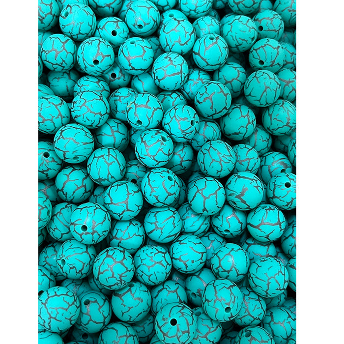 Wholesale 50pcs Leopard Print Series Silicone Balls JDC-BDS-HongZhou013