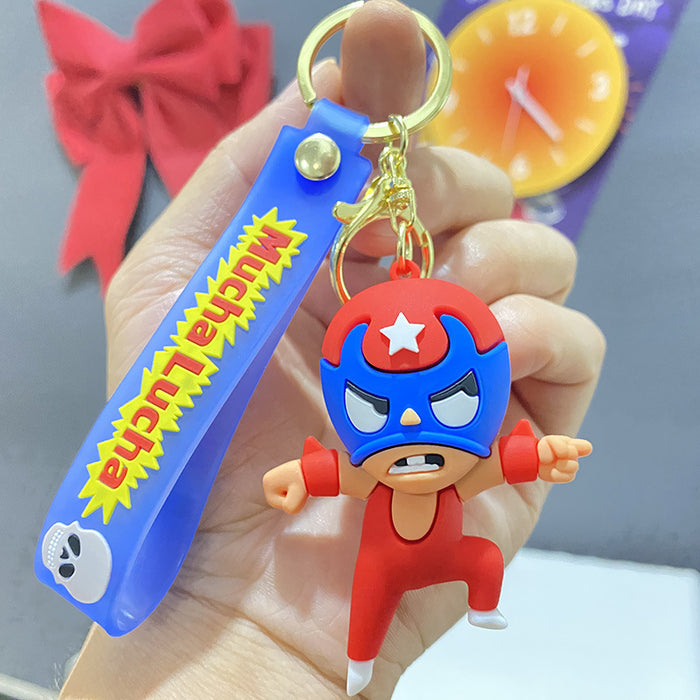 Wholesale PVC Cartoon Doll Keychain JDC-KC-WuYi118