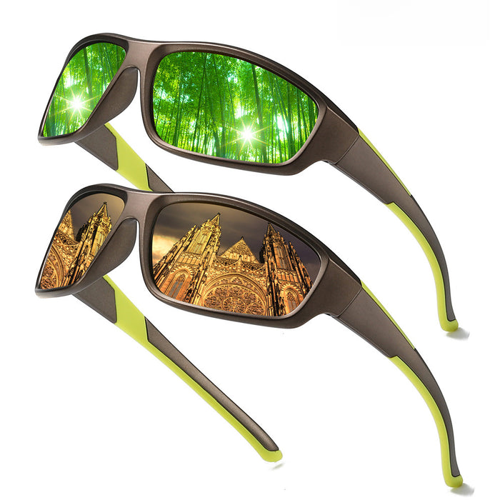 Wholesale   men's sports glasses riding polarized sunglasses driving sunglasses  driving glasses