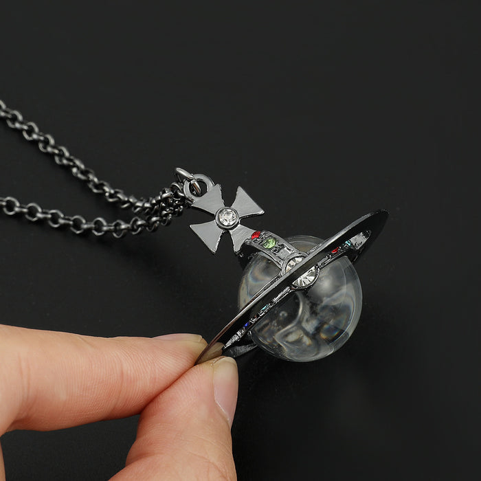 Wholesale 3D resin ball sweater chain necklace pendant