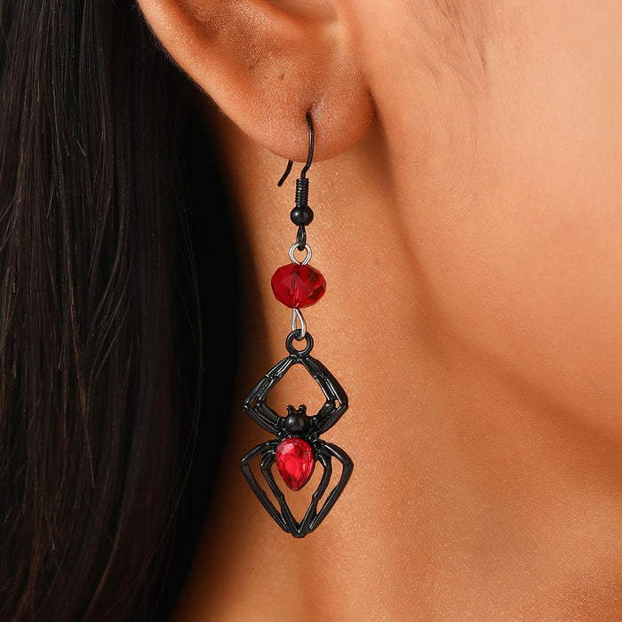 Wholesale Vintage Earrings Female Spider Bat Spider Skull Earrings Halloween Earrings