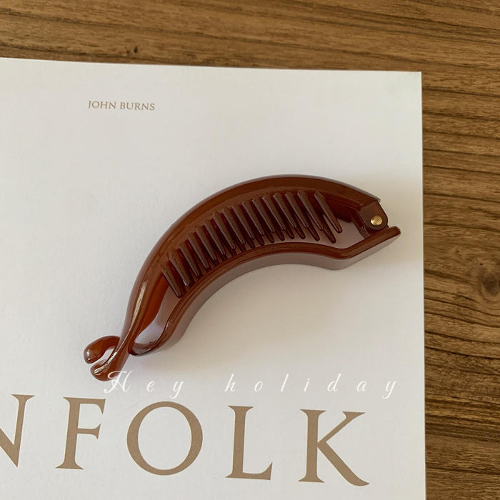 Wholesale Minimalist temperament, twisted hair clip, hair clip at the back of the head, ponytail buckle, high-end one line grab clip hair accessory