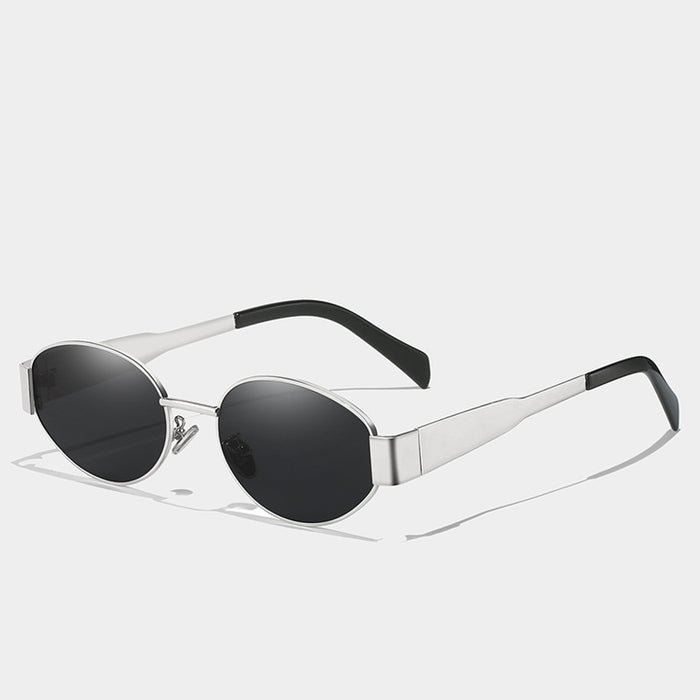 Wholesale Round frame sunglasses, high-end and fashionable, driving glasses, UV protection, photography sunglasses, decoration