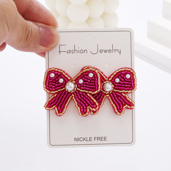 Wholesale Holiday Style Bow Earrings